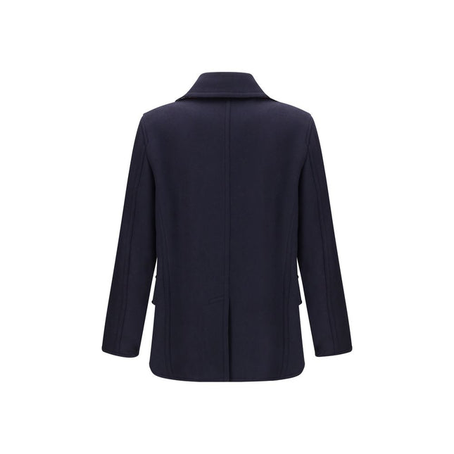 Burberry Blue Wool Coat