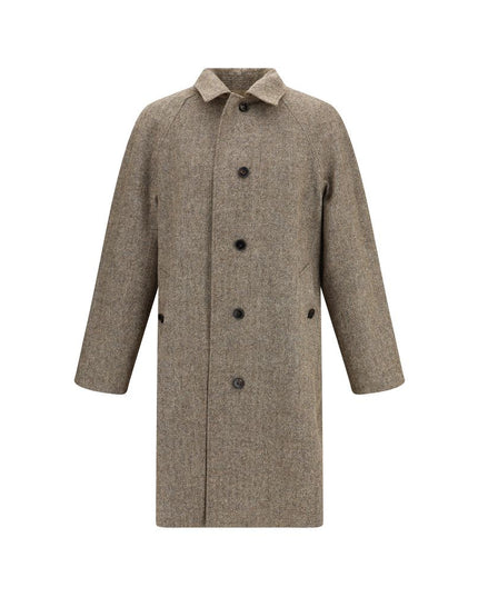 Burberry Brown Cotton Coat