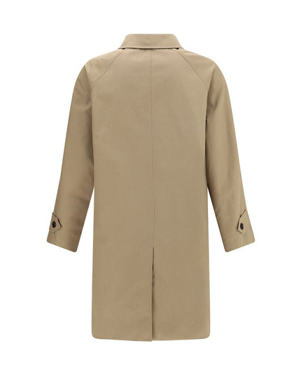 Burberry Brown Cotton Coat