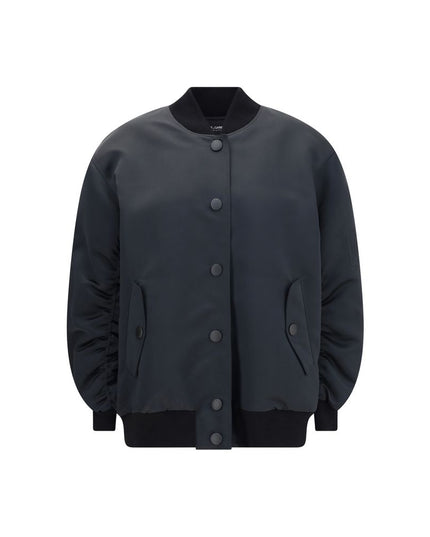 Dolce & Gabbana Black Polyester Bomber