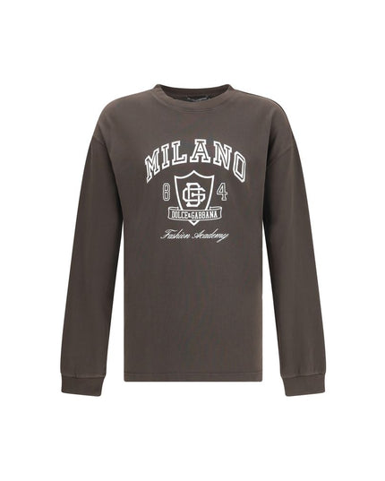 Dolce & Gabbana Brown Cotton Sweatshirt