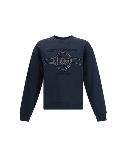 Dolce & Gabbana Blue Cotton Sweatshirt