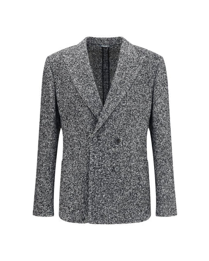 Dolce & Gabbana Gray Fleece Wool Coat