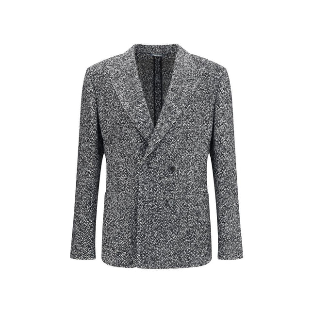 Dolce & Gabbana Gray Fleece Wool Coat