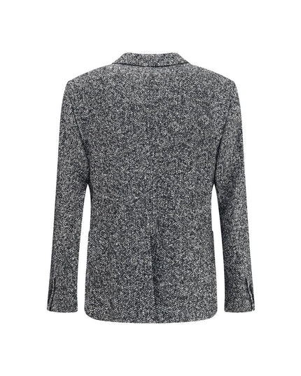 Dolce & Gabbana Gray Fleece Wool Coat
