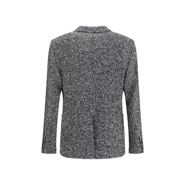 Dolce & Gabbana Gray Fleece Wool Coat