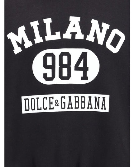 Dolce & Gabbana Black Cotton Sweatshirt