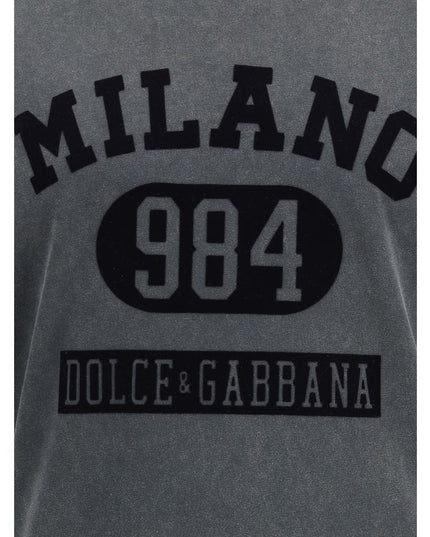 Dolce & Gabbana Gray Cotton T-Shirt