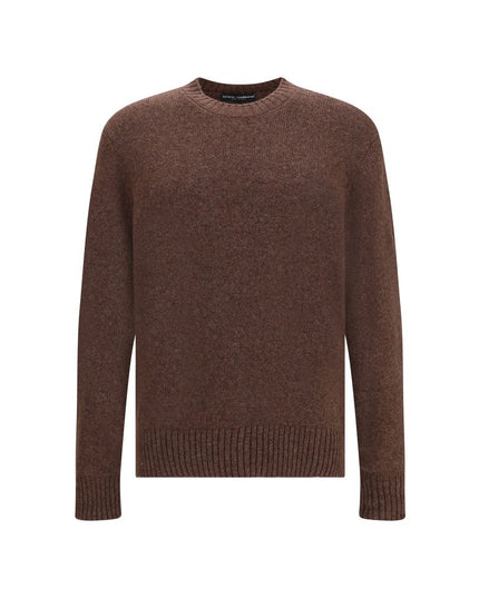 Dolce & Gabbana Brown Fleece Wool Sweatshirt