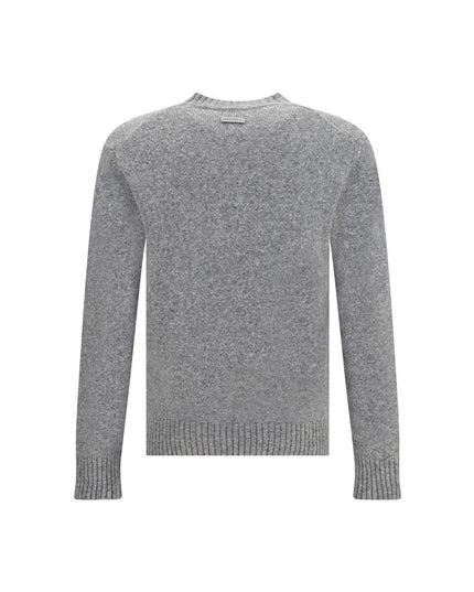 Dolce & Gabbana Gray Fleece Wool Sweatshirt