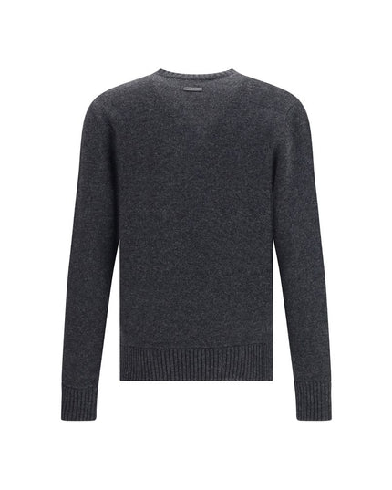 Dolce & Gabbana Gray Fleece Wool Sweatshirt