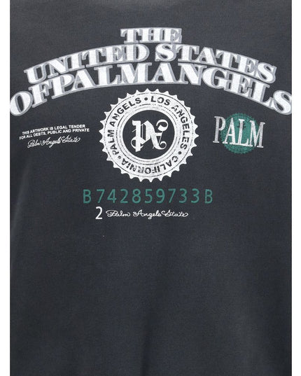 Palm Angels Black Cotton Sweatshirt
