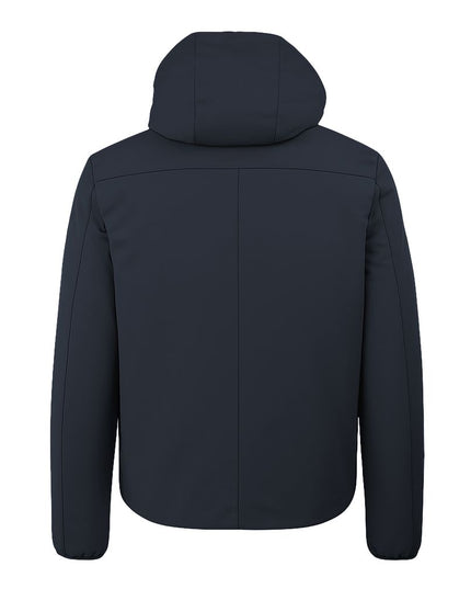 Yes Zee Blue Nylon Jackets & Coat