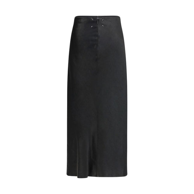 Margiela Black Acetate Midi Skirt