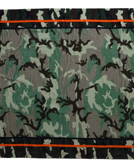 Dolce & Gabbana Multicolor Printed Cotton Wrap Shawl Scarf