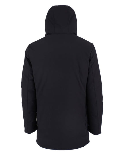 Yes Zee Black Nylon Jackets & Coat