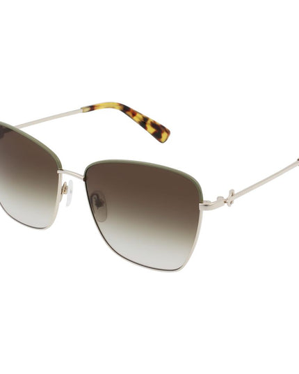 Longchamp Gold Metal Sunglasses