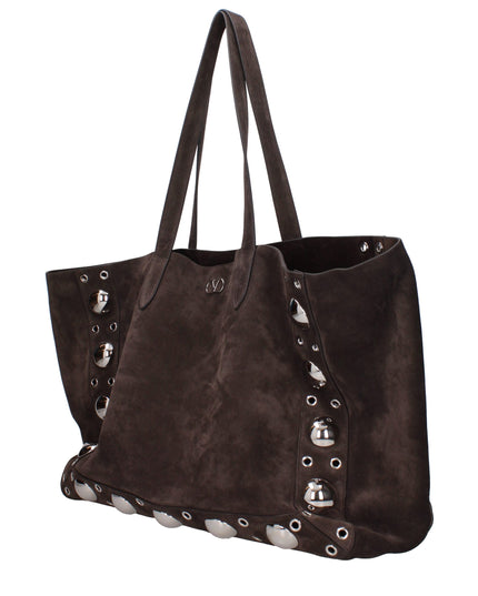 Valentino Garavani Brown Leather Shoulder Bag