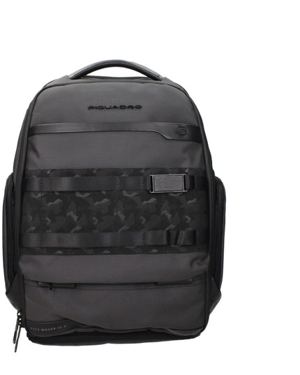 Piquadro Gray Fabric Backpack