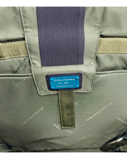 Piquadro Gray Fabric Backpack