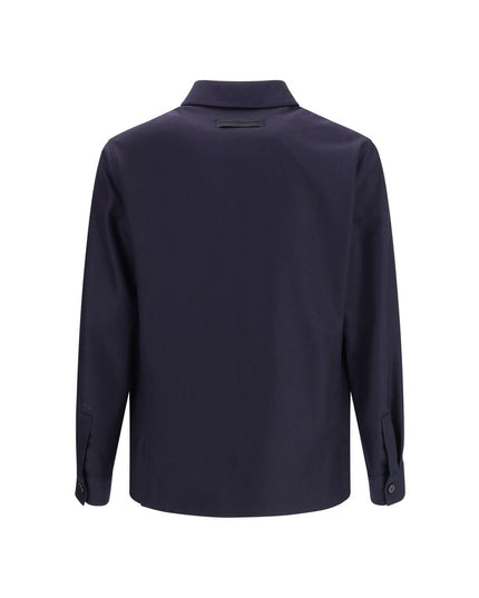 ZEGNA Blue Wool Clothing