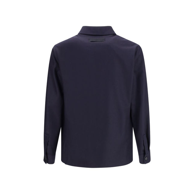 ZEGNA Blue Wool Clothing