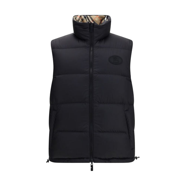 Burberry Black Polyester Sleveless Jacket