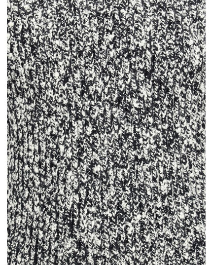 Dolce & Gabbana White Fleece Wool Turtleneck