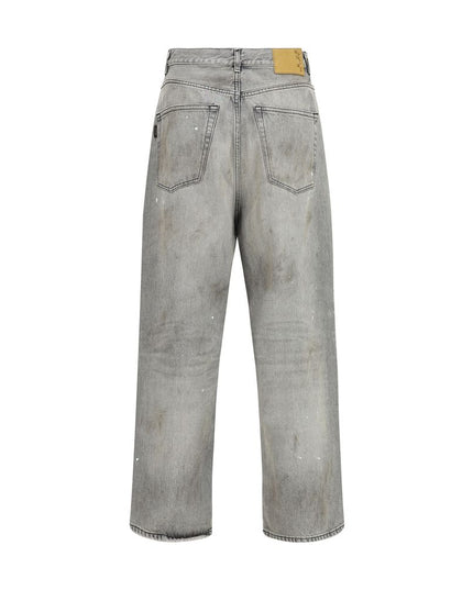Haikure Gray Cotton Straight-Leg Jeans