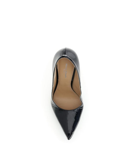 Margiela Black Calf Leather Bos Taurus High Heel Pumps