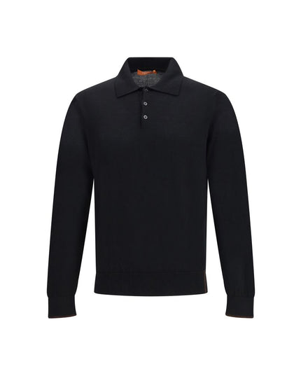 Cruna Black Wool Sweatshirt
