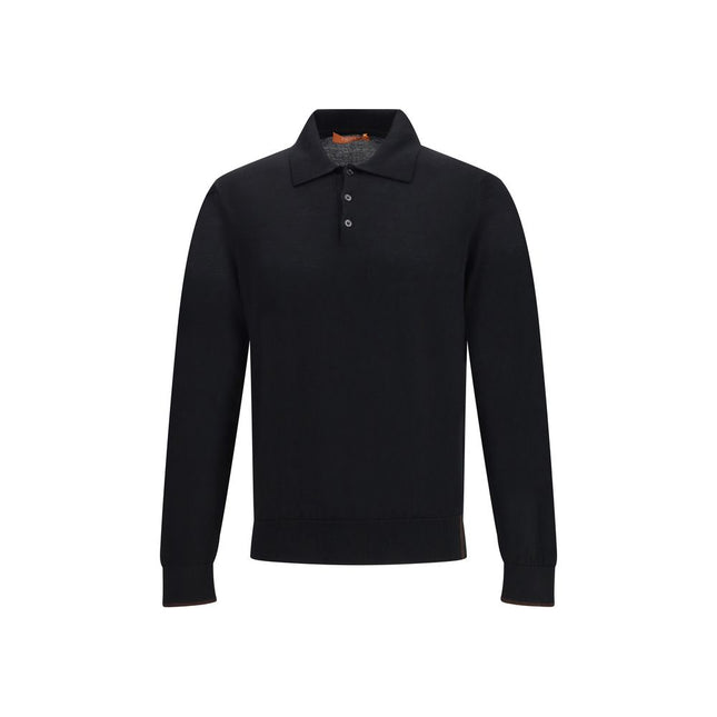 Cruna Black Wool Sweatshirt
