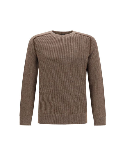 ZEGNA Brown Cashmere Cashmere Sweater