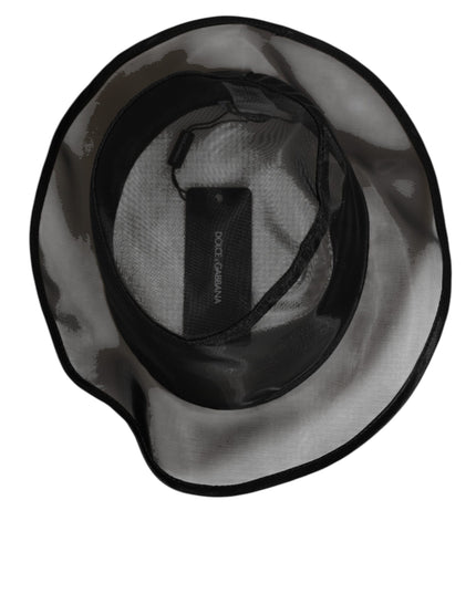 Dolce & Gabbana Black Silk Mesh Bucket Men Fisherman Cap Hat