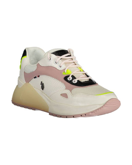 U.S. POLO ASSN. White Polyester Sneaker
