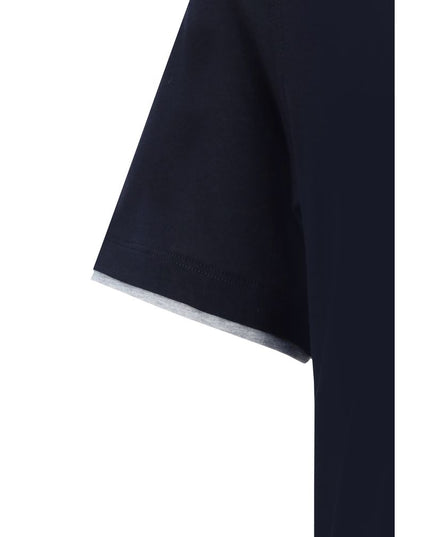 Brunello Cucinelli Blue Cotton T-Shirt