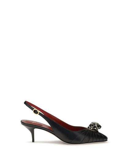 Valentino Garavani Black Leather High Heel Pumps