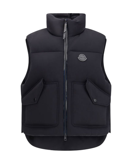 MONCLER x EDWARD ENNINFUL Black Polyamide Sleveless Jacket