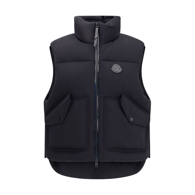 MONCLER x EDWARD ENNINFUL Black Polyamide Sleveless Jacket