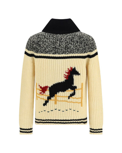 Guest in Residence Cream Wool Cardigan