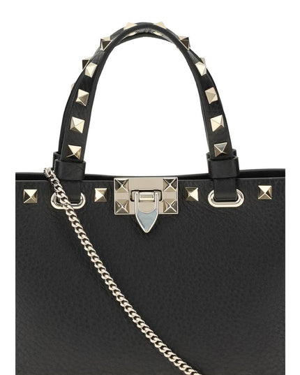 Valentino Garavani Black Leather Shoulder Bag