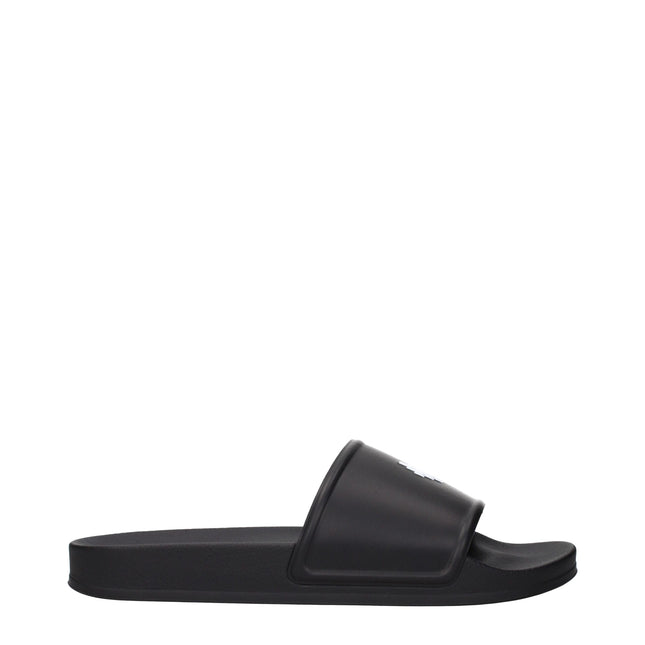 Marcelo Burlon Black Cotton Slippers