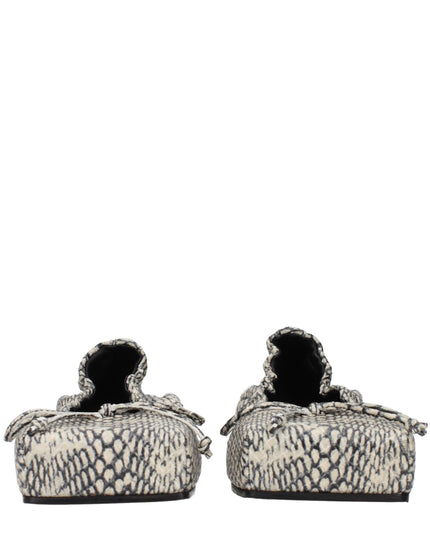 Jacquemus Beige Leather Ballet Flats