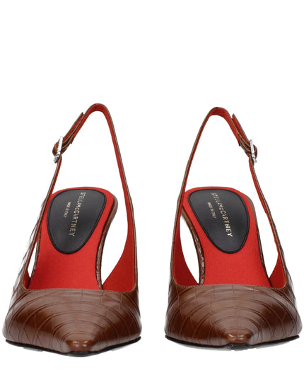 Stella McCartney Brown Leather High Heel Pumps