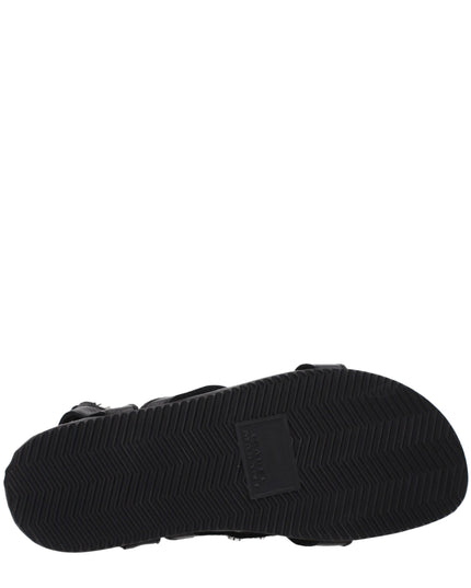 Isabel Marant Black Leather Flat Sandals