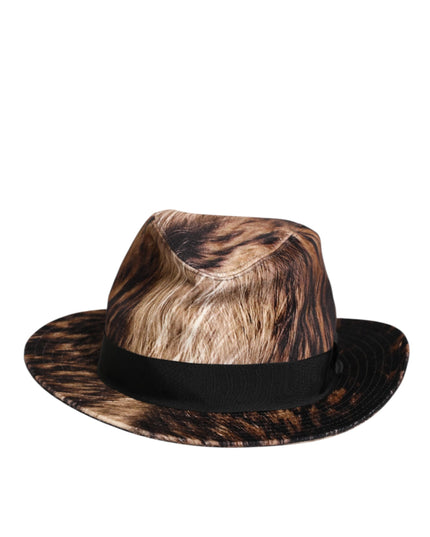 Dolce & Gabbana Multicolor Cotton Blend Fedora Capello Men Hat
