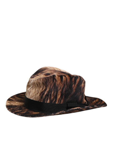 Dolce & Gabbana Multicolor Cotton Blend Fedora Capello Men Hat