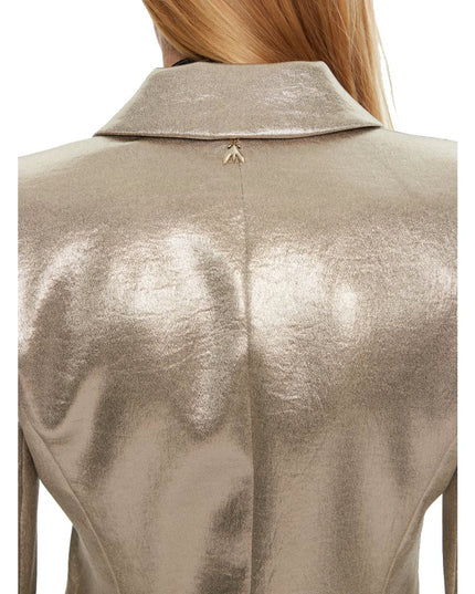 Patrizia Pepe Yellow Polyester Blazer