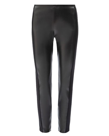 Patrizia Pepe Black Polyethylene Legging