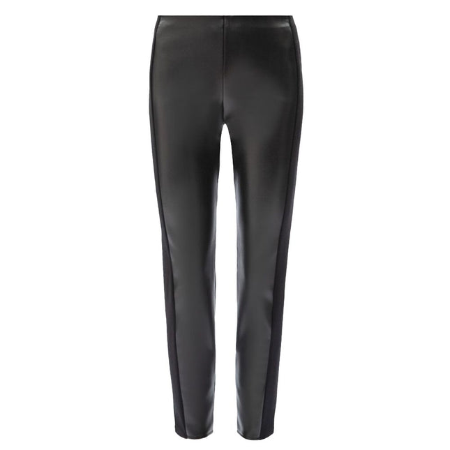 Patrizia Pepe Black Polyethylene Legging